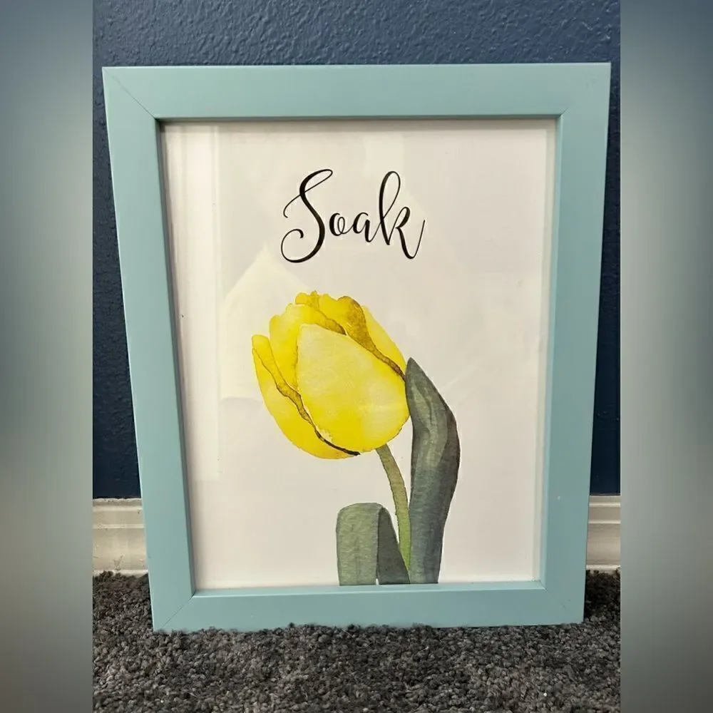 4 Framed Prints for Bathroom decor